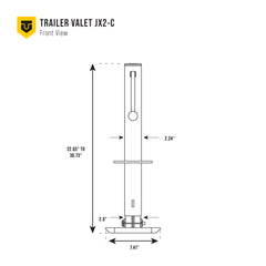 Trailer Valet JX 2K Center-Mount Jack